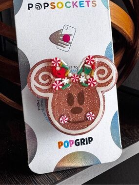 Glitter Gingerbread Minnie Popsocket Minnie